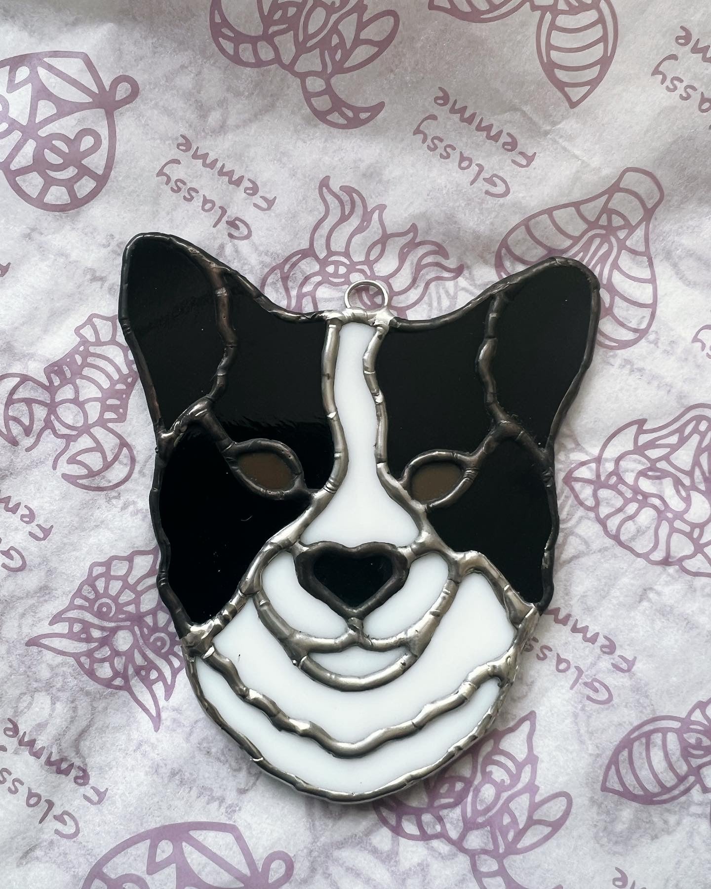 Small Pet protrait wall hanging sun-catcher
