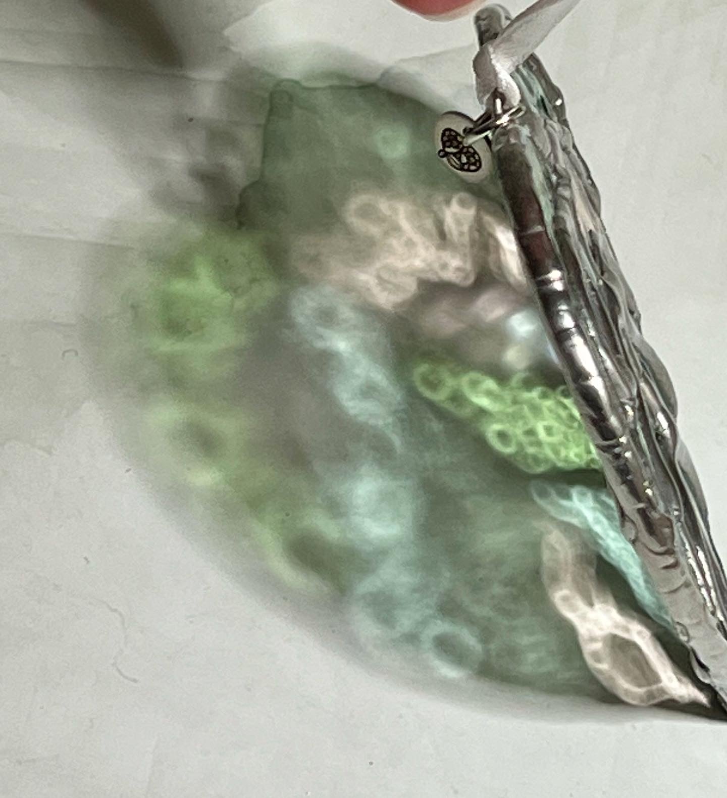 Leafy Love stained glass sun catcher