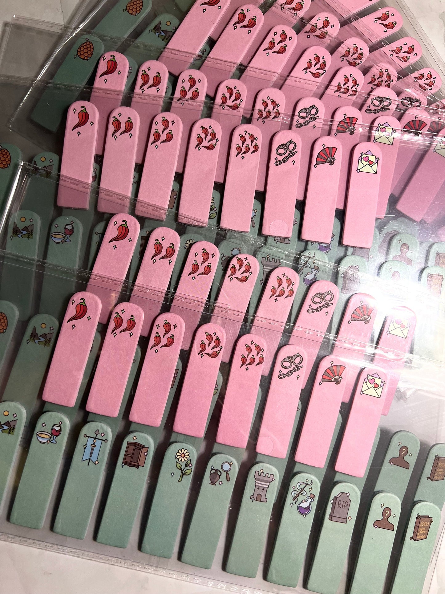 Romantasy Spicy Fantasy - sticky note book tabs. *misprint* please read product description