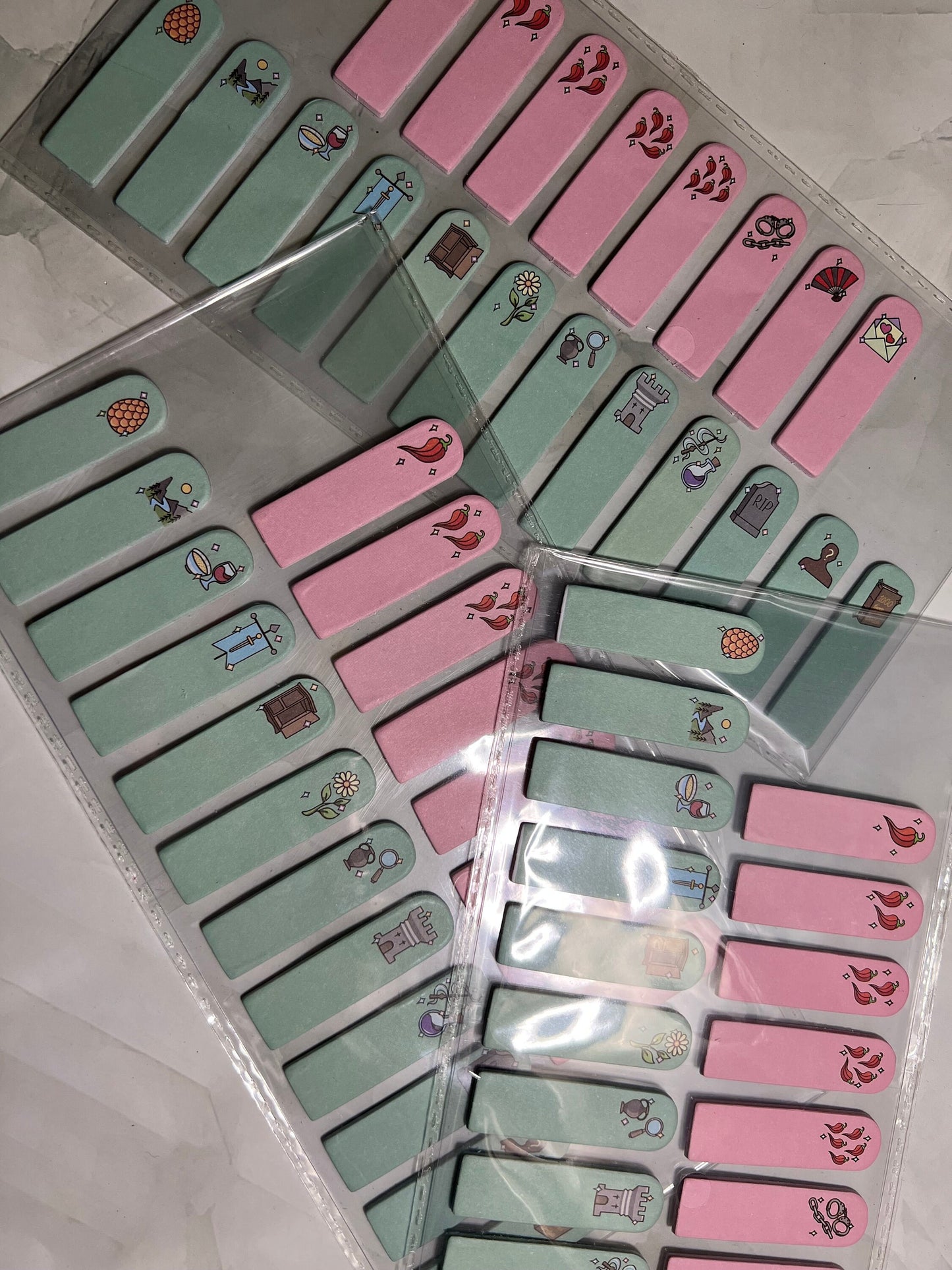 Romantasy Spicy Fantasy - sticky note book tabs. *misprint* please read product description