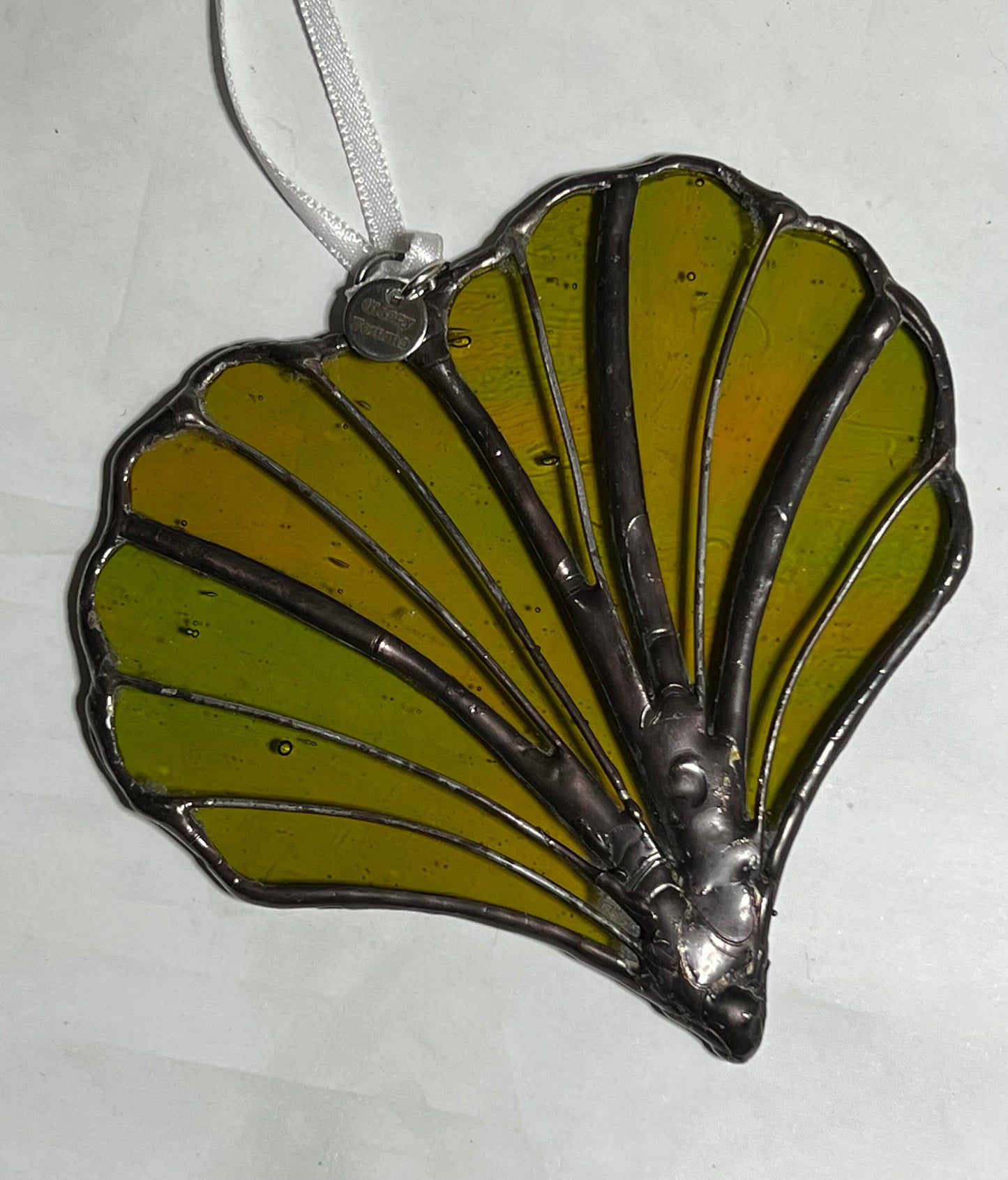 Ginkgo Love - stylised heart shaped ginkgo leaf wall hanging suncatcher