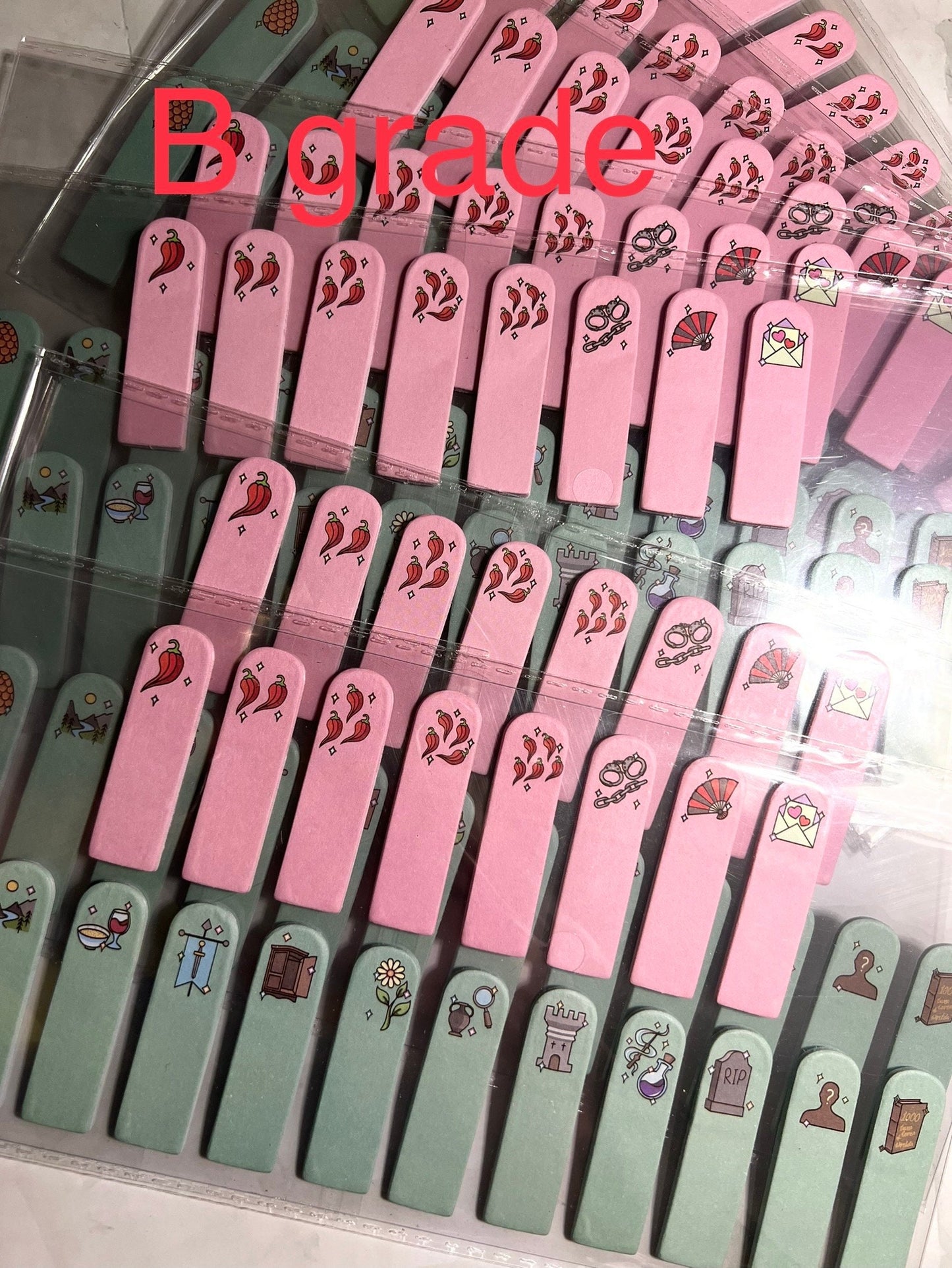 Romantasy Spicy Fantasy - sticky note book tabs. *misprint* please read product description