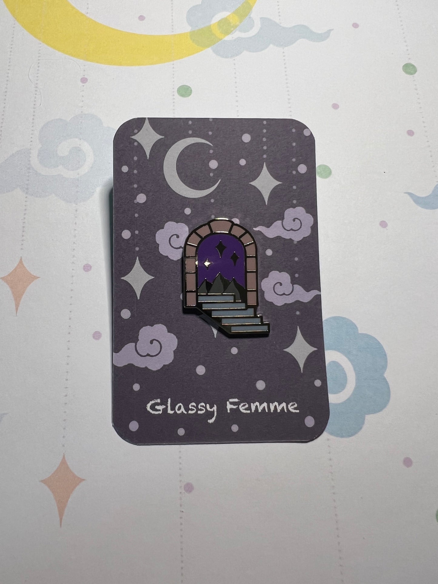 Officially licensed Prythians starry mountains Pin - A court of thorns and roses inspired hard enamel pin