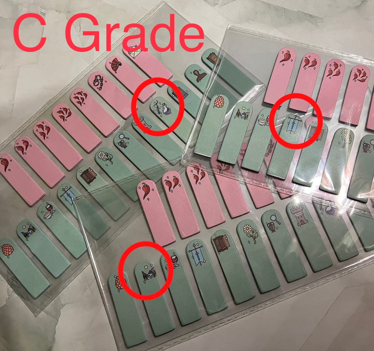 Romantasy Spicy Fantasy - sticky note book tabs. *misprint* please read product description