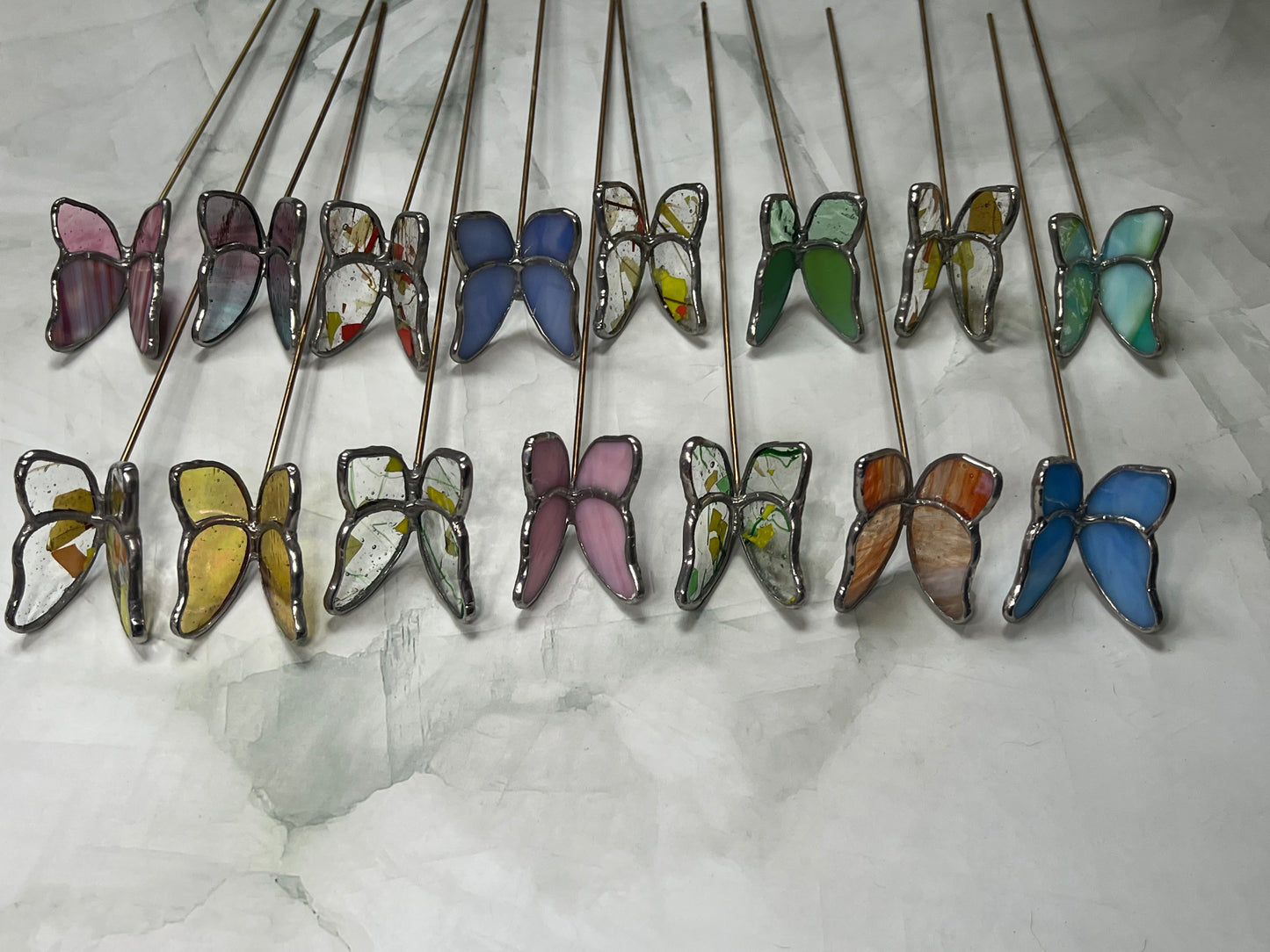 Flutterby- stylised butterfly shaped suncatcher Planter Cane